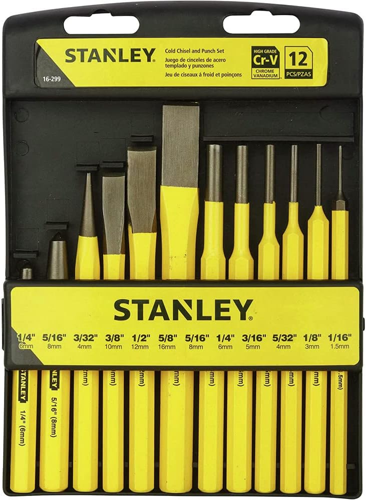 JUEGO DE CINCELES Y BOTADORES - STANLEY / 16-299