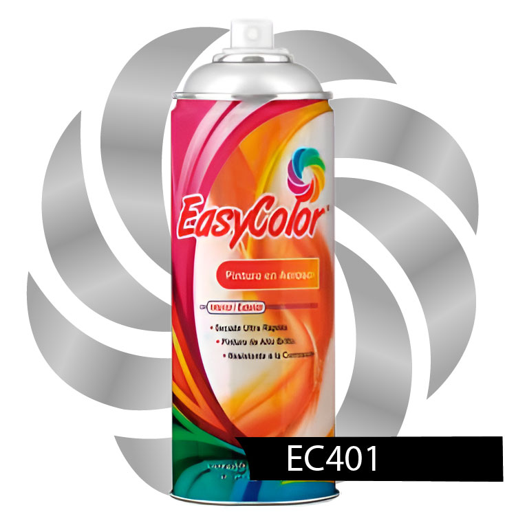 AEROSOL METALIZADO PLATA 400ML EASYCOLOR / EC401