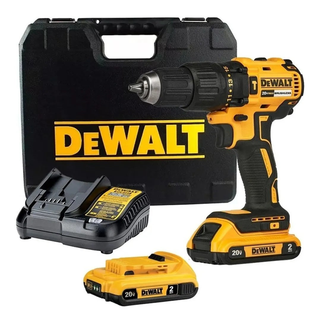 KIT TALADRO INALÁMBRICO 1/2¨ 20V + 2 BATERIAS + OBSEQUIO 100 piezas DEWALT DCD7781S2A-B3