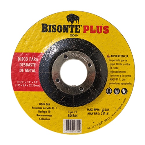 DISCO DESBASTE 4 1/2" X 1/4 X 7/8 " / BS4564