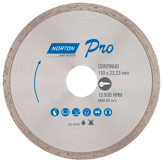 DISCO DIAMANTADO CONTINUO 41/2 NORTON / 70184624366