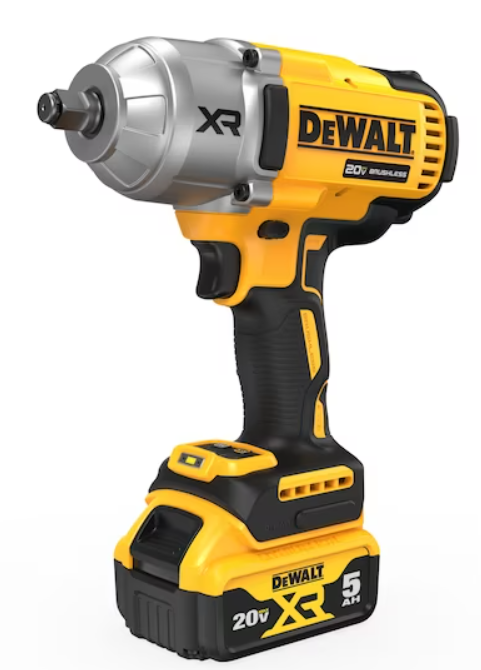LLAVE DE IMPACTO DE 1/2" 20V MAX* + 2 BATERIAS 5AH DEWALT  DCF900P2-B3