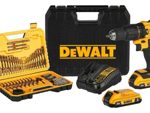 Taladro ½ Pulgada Percutor 20v Brushless + Set 100 Piezas Dewalt