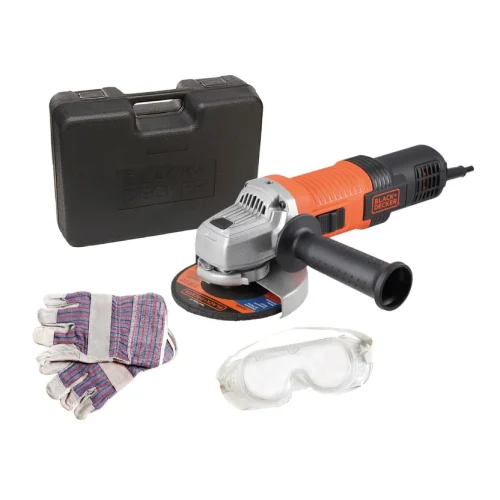 Pulidora Black And Decker 920w + Caja Plastica+ Guantes + Gafas Black+Decker