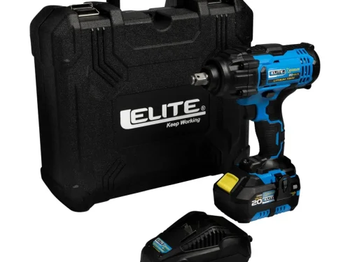 Llave de Impacto Inalámbrica 20V 5 Niveles de Velocidad 400Nm 1/2" + Batería 4Ah + Cargador Caja Plast