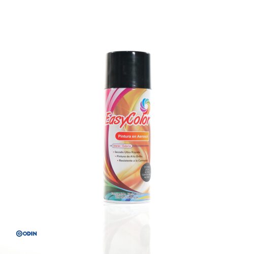 PINTURA AEROSOL EASYCOLOR ALTAS TEMPERATURAS NEGRO EC100_2 para interior y exterior de alto brillo y secado rápido