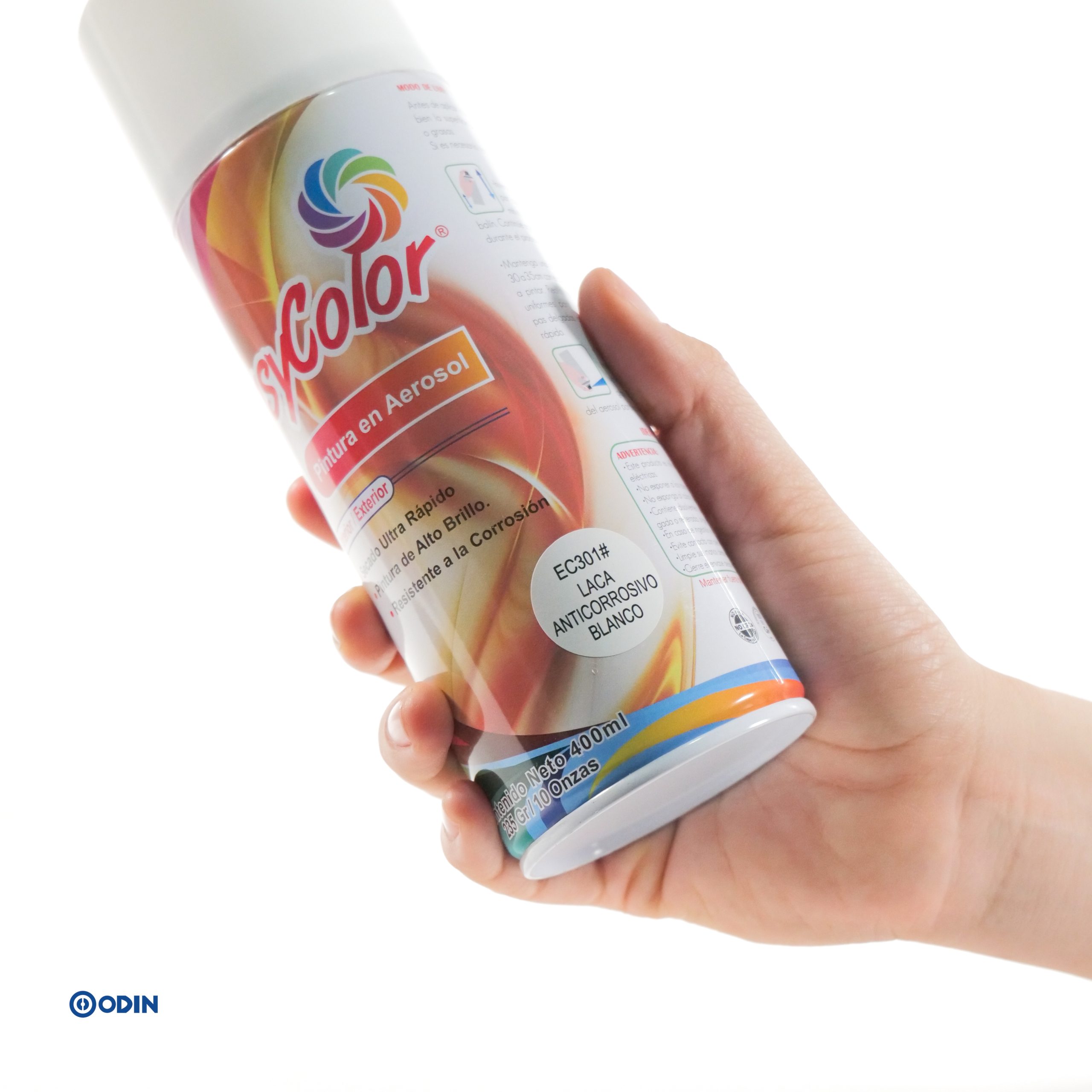 PINTURA AEROSOL EASYCOLOR ANTICORROSIVA BLANCO EC301 - Image 3