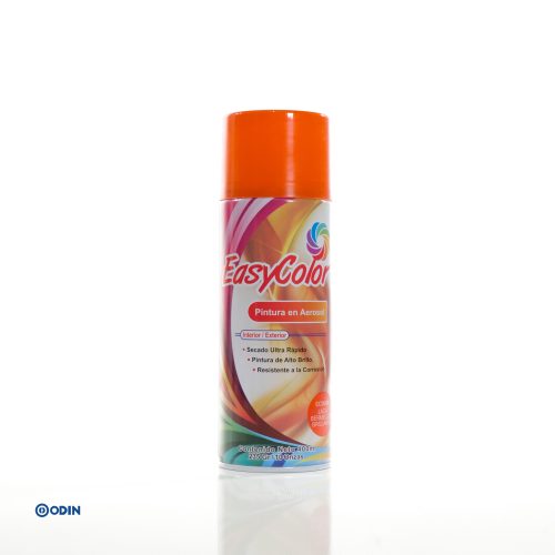 PINTURA AEROSOL EASYCOLOR BERMELLON BRILLANTE EC008 para interior y exterior de alto brillo y secado rápido