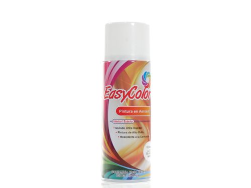 PINTURA AEROSOL EASYCOLOR BLANCO MATE para interior y exterior de alto brillo y secado rápido