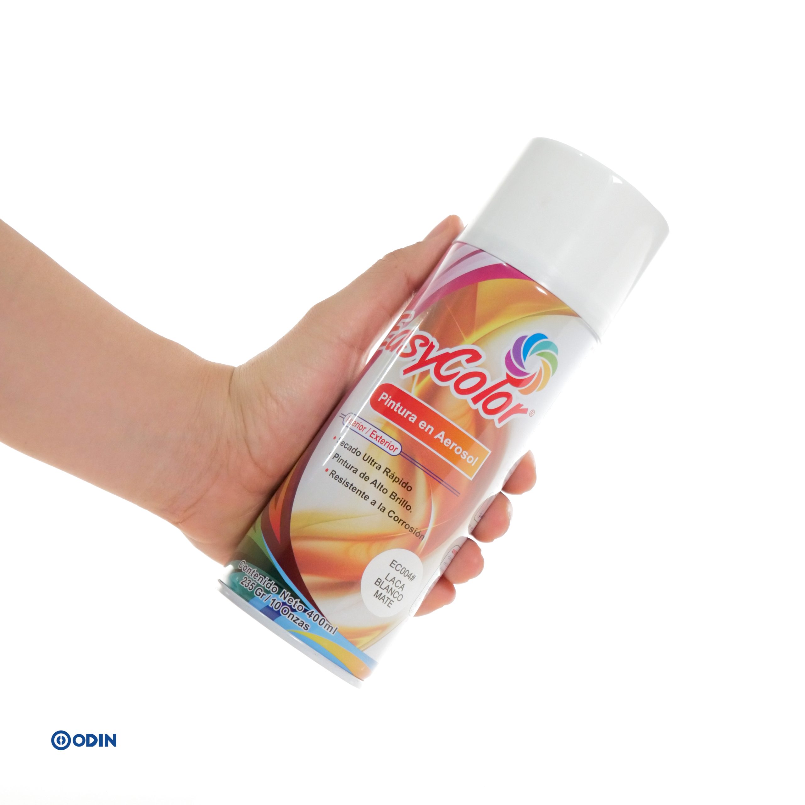 PINTURA AEROSOL EASYCOLOR BLANCO MATE para interior y exterior de alto brillo y secado rápido