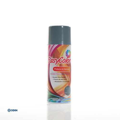 PINTURA AEROSOL EASYCOLOR GRIS BRILLANTE para interior y exterior de alto brillo y secado rápido