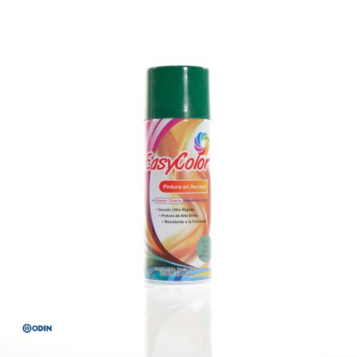 PINTURA AEROSOL EASYCOLOR VERDE METALIZADO EC403 para interior y exterior de alto brillo y secado rápido
