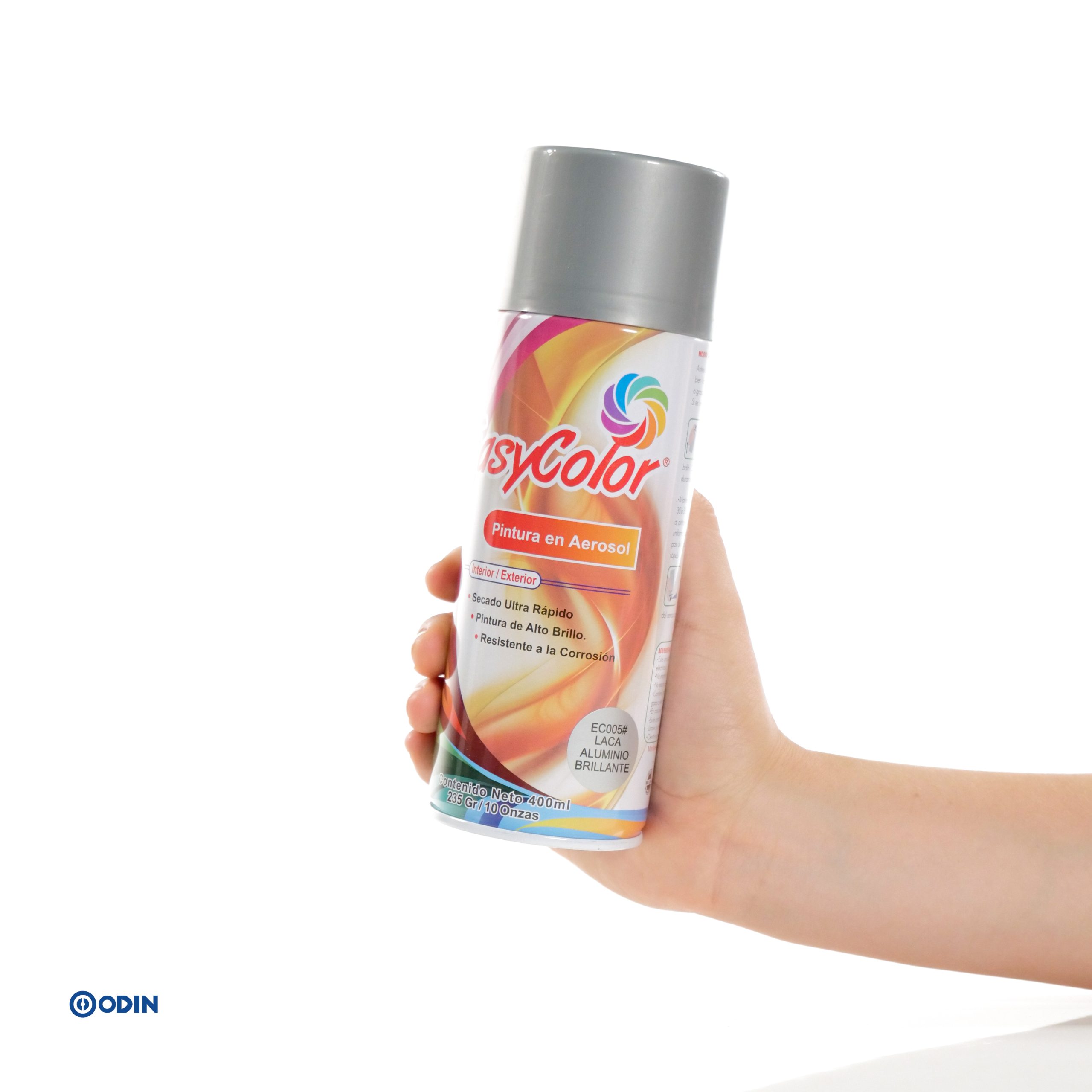 Pintura en aerosol EasyColor interior y exterior de alto brillo y secado rápido