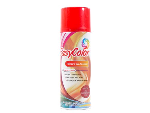 Pintura en aerosol EasyColor Anticorrosiva Rojo para interior y exterior de alto brillo y secado rápido