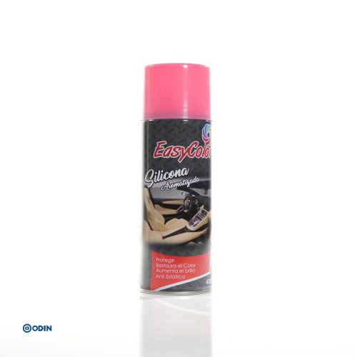 Silicona aromatizada EasyColor en aerosol de 400 ml para interiores de vehículo.