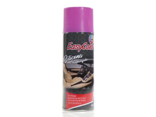 Silicona aromatizada EasyColor en aerosol de 400 ml para interiores de vehículo.