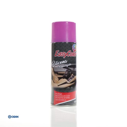 Silicona aromatizada EasyColor en aerosol de 400 ml para interiores de vehículo.