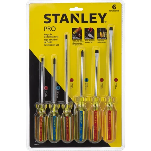 Set de Destornilladores Pro de 6 Piezas Stanley Stht 69-170