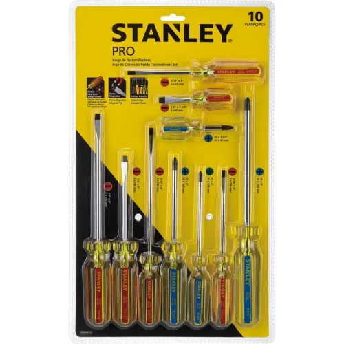 Juego de Destornilladores Pro 10 Piezas St Stanley STHT69-172
