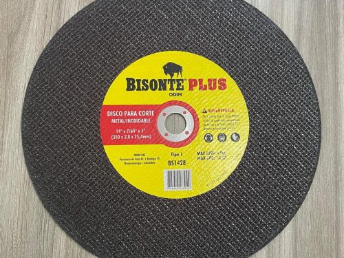DISCO BISONTE PARA CORTE METAL/INOXIDABLE 14"X7/64"X1"