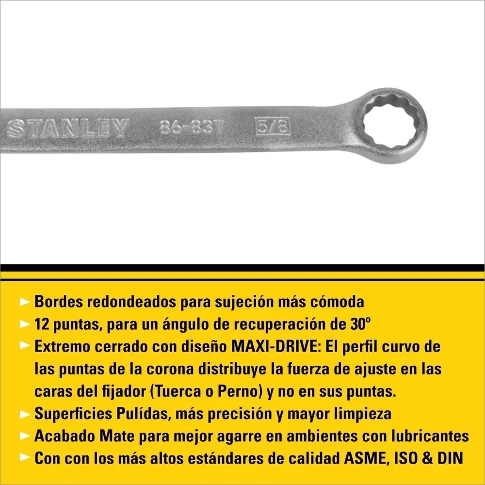 Llave Combinada 5/8″ Stanley 4-86-837 - Image 4