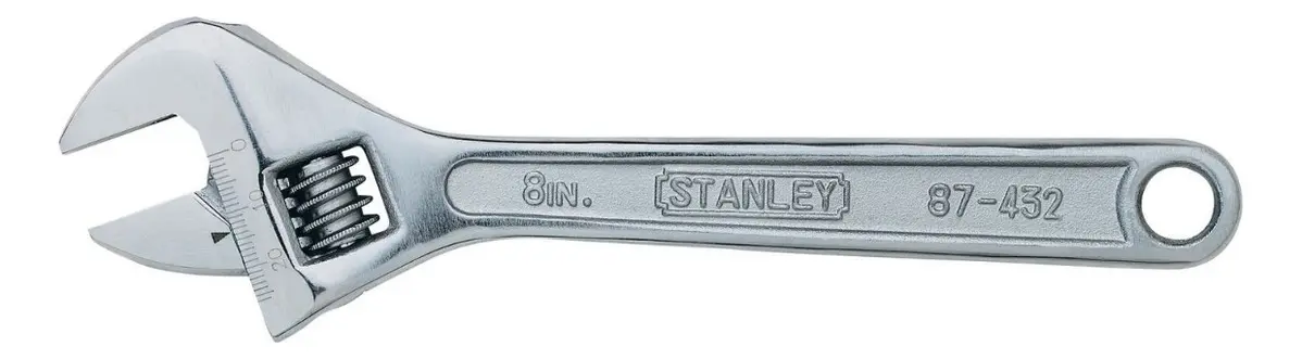 Llave Ajustable Cromada 8 pulgadas largo Stanley 87-432LA - Image 2
