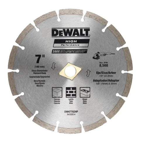 Disco Diamantado Segmentado 7 Pulgadas Ref DW47702HP