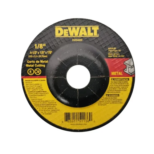 Disco de corte T42 de 4 1/2" X 1/8"