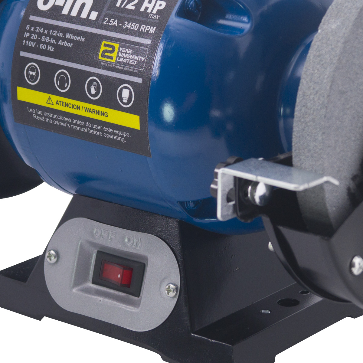 Esmeriladora 6" 1/2 Hp 3450 RPM ELITE - Image 3