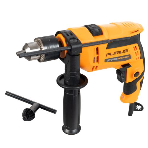 Taladro Percutor Profesional FURIUS 750W 13mm Mandril 1/2" Velocidad Variable
