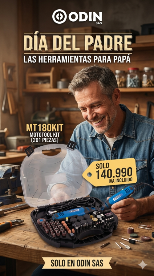 PROMOCION # 10 DIA DEL PADRE ODIN SAS MT180KIT