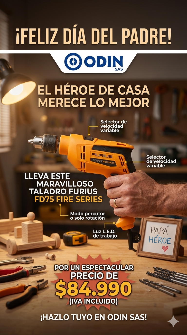 PROMOCION # 7 DIA DEL PADRE ODIN SAS FD75 FURIUS