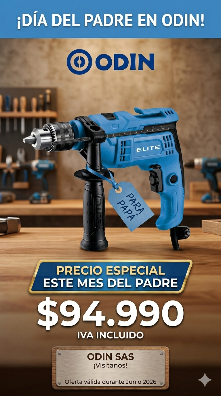 PROMOCION #3 DIA DEL PADRE EN ODIN SAS TALADRO ID710 ELITE