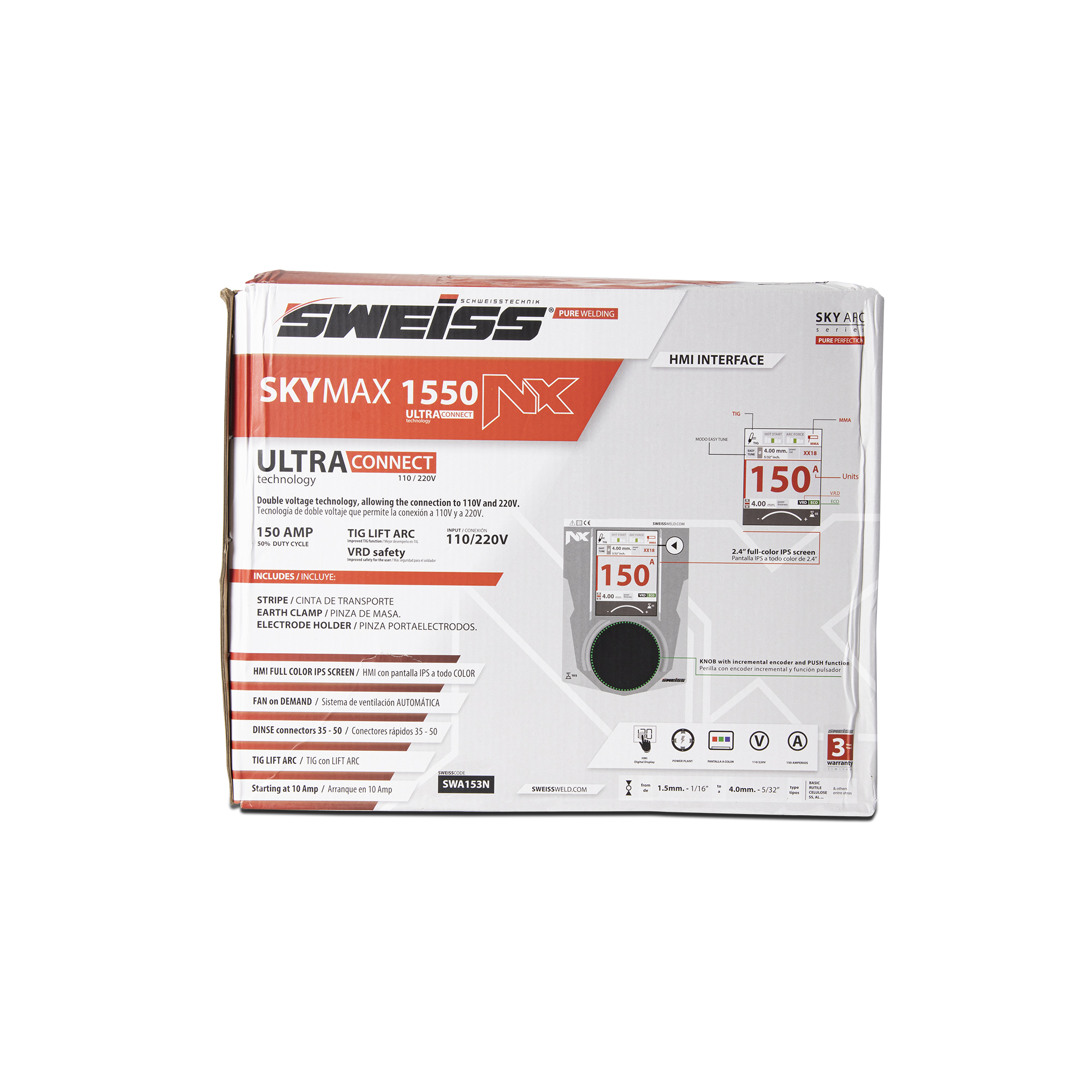Soldador inversor 150A 110/220V . SKYMAX 1550 NX - Image 14