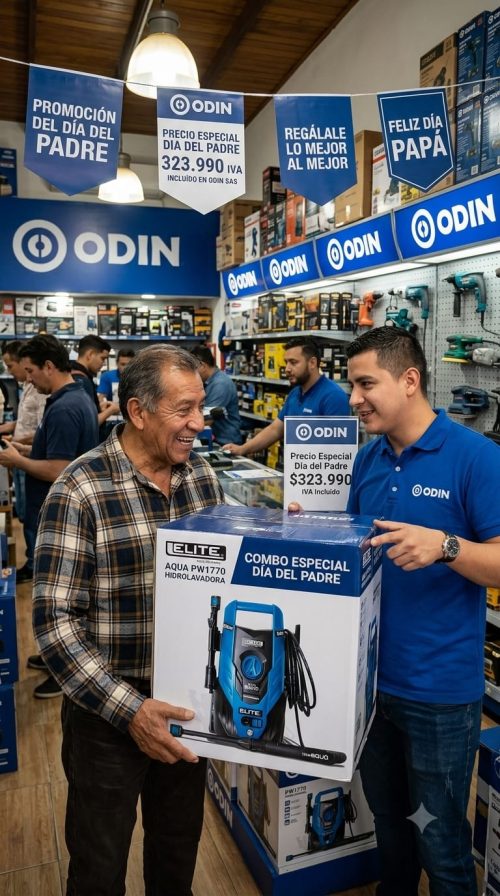 PROMOCION DIA DEL PADRE EN ODIN Hidrolavadora Eléctrica 1700W 1600PSI 7.0Lt PW1770