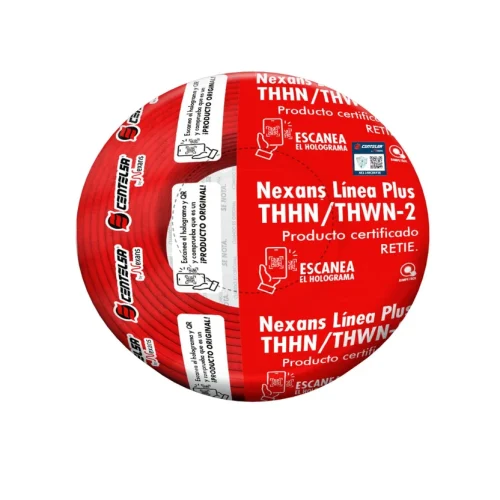 ALAMBRE COBRE THHN 14 ROJO
