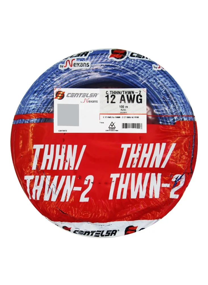 CABLE 7 HILOS THHN N12 AZUL