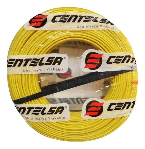 CABLE 7 HILOS THHN N14 AMARILLO