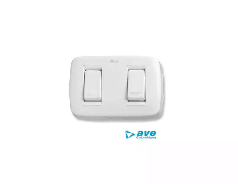 INTERRUPTOR DOBLE SOBREMURO AVE 12011