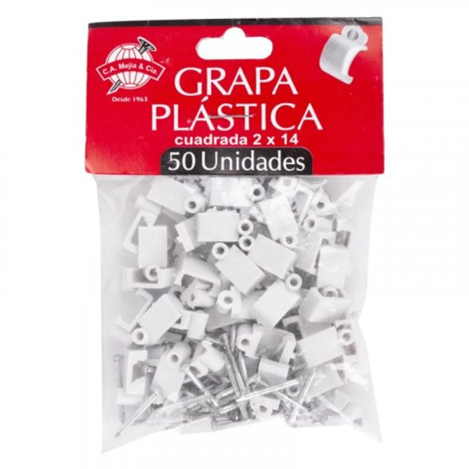 Grapa plástica cuadrada 2×14 - Image 2