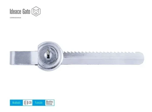 CHAPA VITRINA CROM 1556