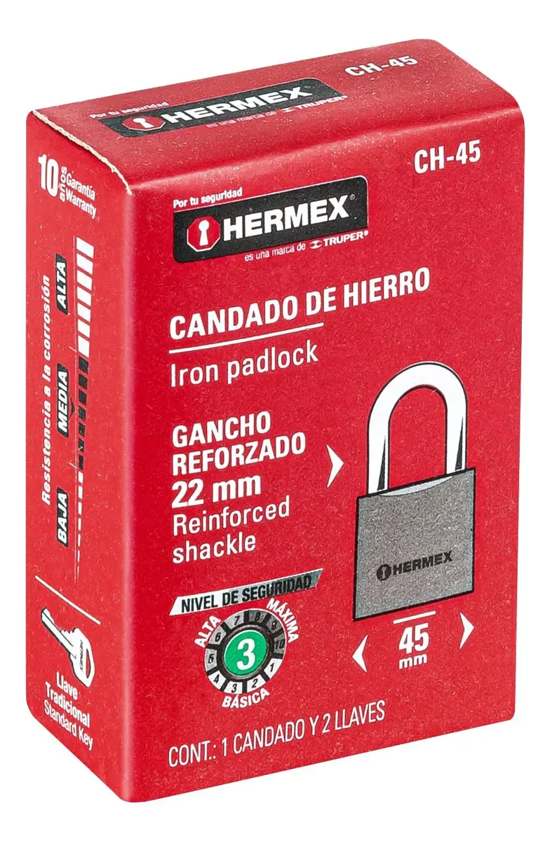 CANDADO HIERRO 45MM - Image 4