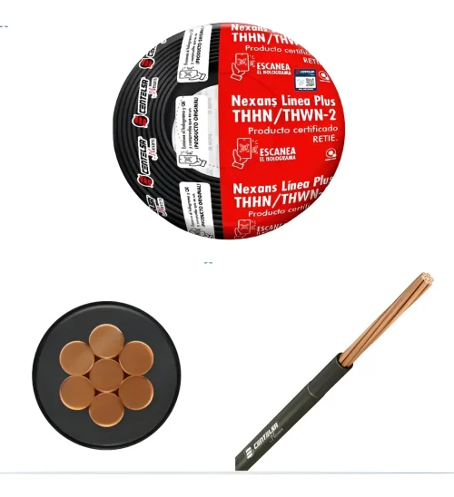 CABLE 7 HILOS THHN N12 NEGRO
