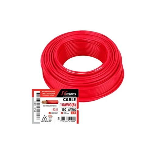 CABLE 7 HILOS THHN N10 ROJO