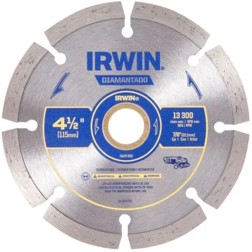 DISCO DIAMANTADO 4.1/2 SEGMENTADO IRWIN IW47452