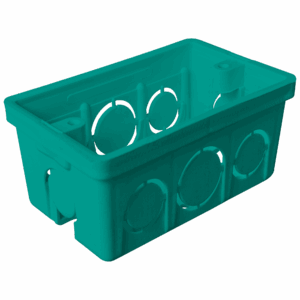CAJA PLAS 2X4 VERDE SIN INS UND