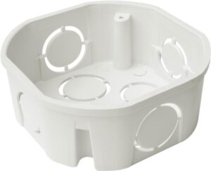 CAJA PLASTICA OCTOGONAL BL SIN INS UND T7501-003