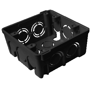 CAJA PLASTICA 4X4 NEGRO APILABLE