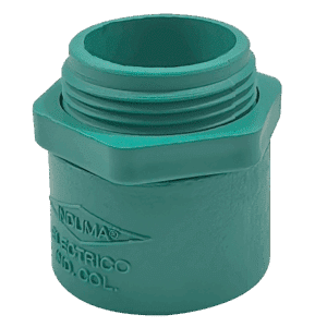 CONECTOR PLASTICO 3/4 VERDE UNIDAD