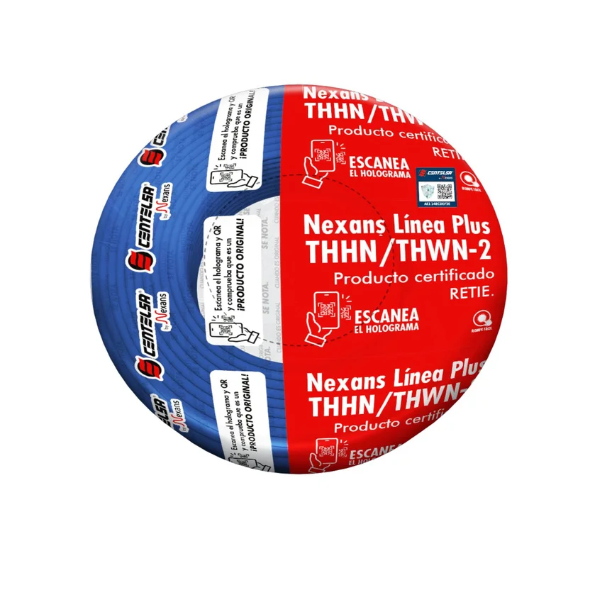 CABLE 7 HILOS THHN N14 AZUL